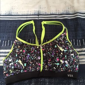 Victoria’s Secret VSX knockout front zip sport bra
